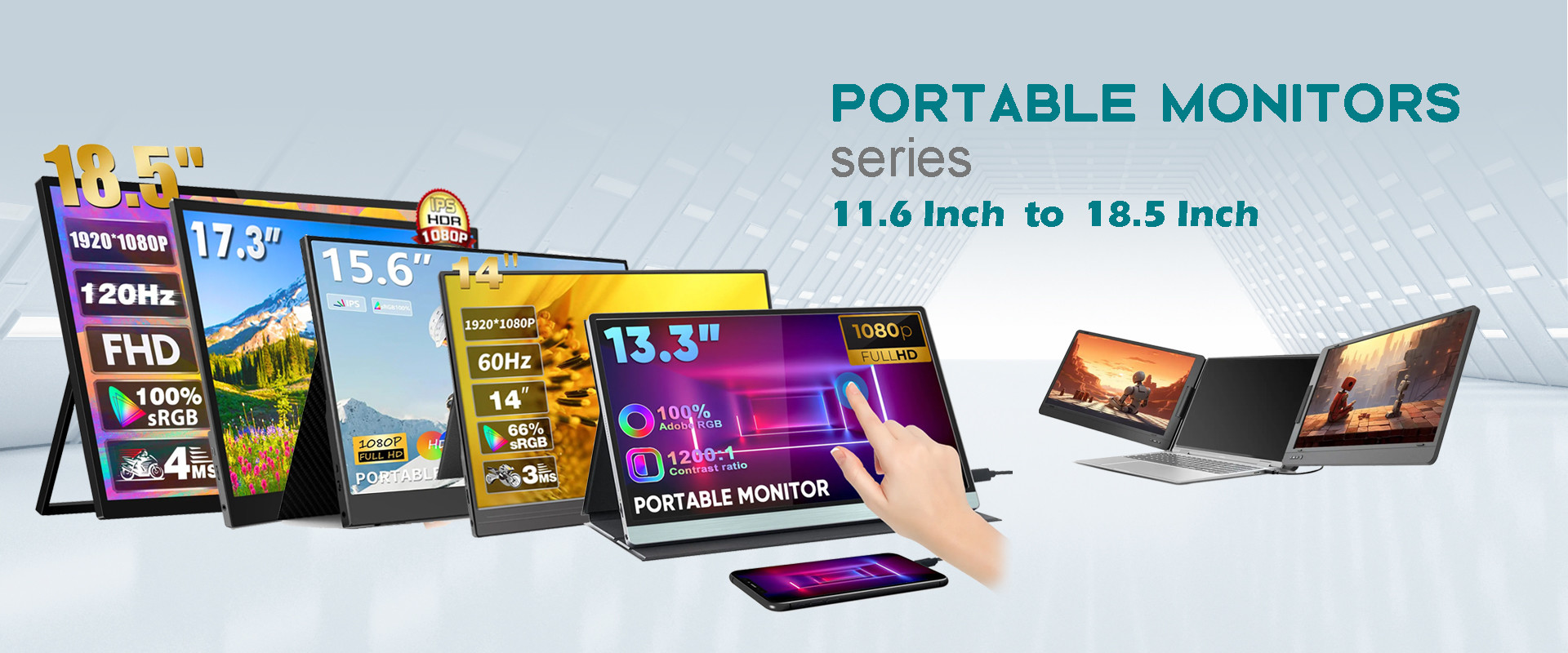 calidad Monitor externo portátil fábrica